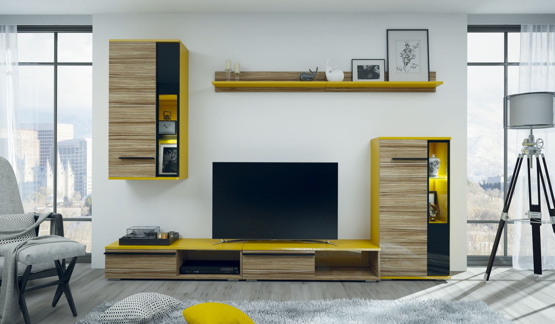 Мебель для Гостиная Бланш27 - Rioka MEBEL